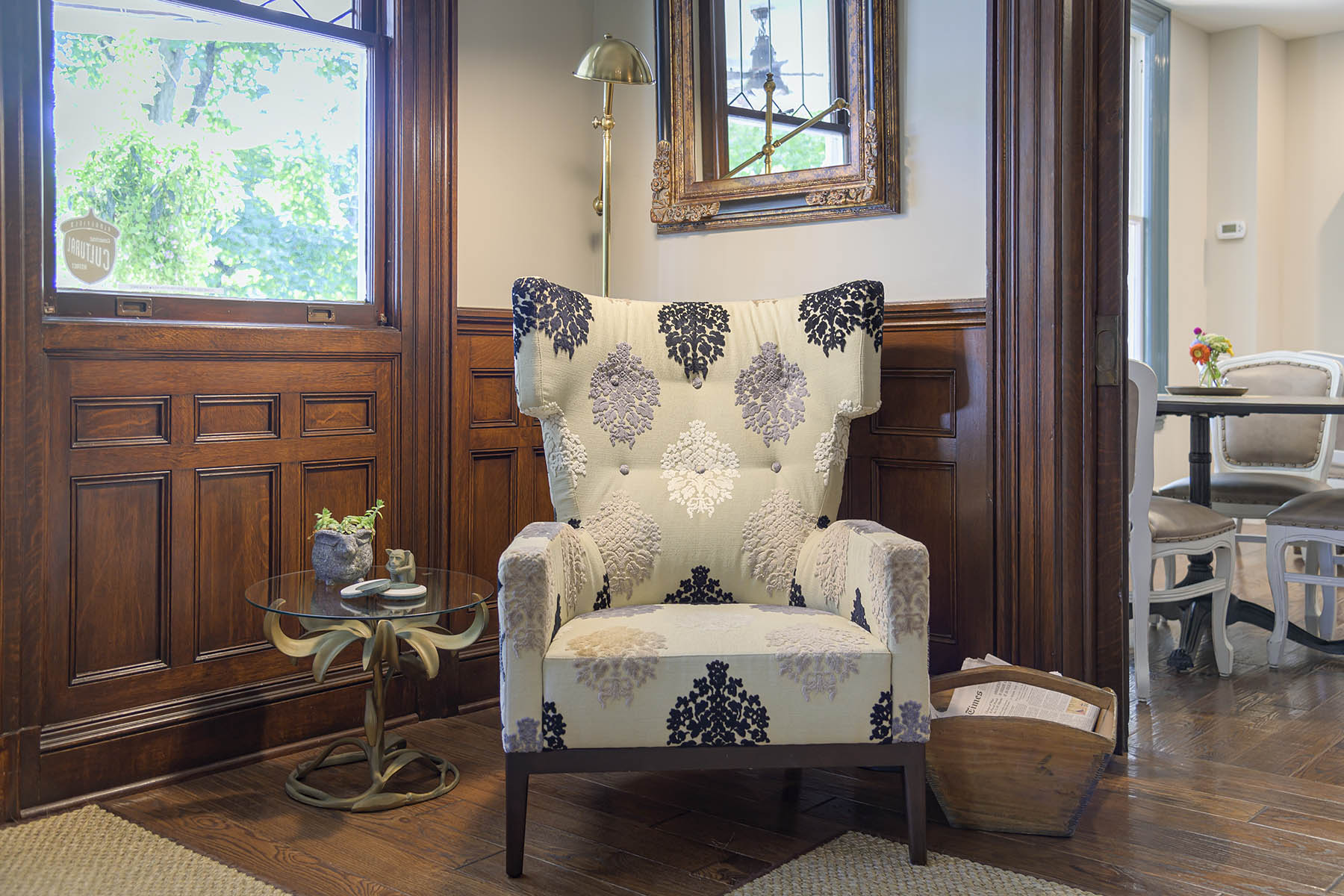 Cozy corner seating in the lobby